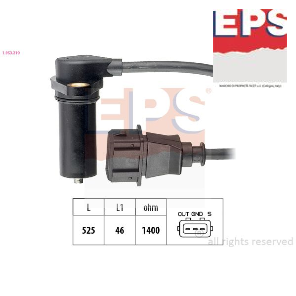 Sensor, crankshaft pulse EPS 1.953.219