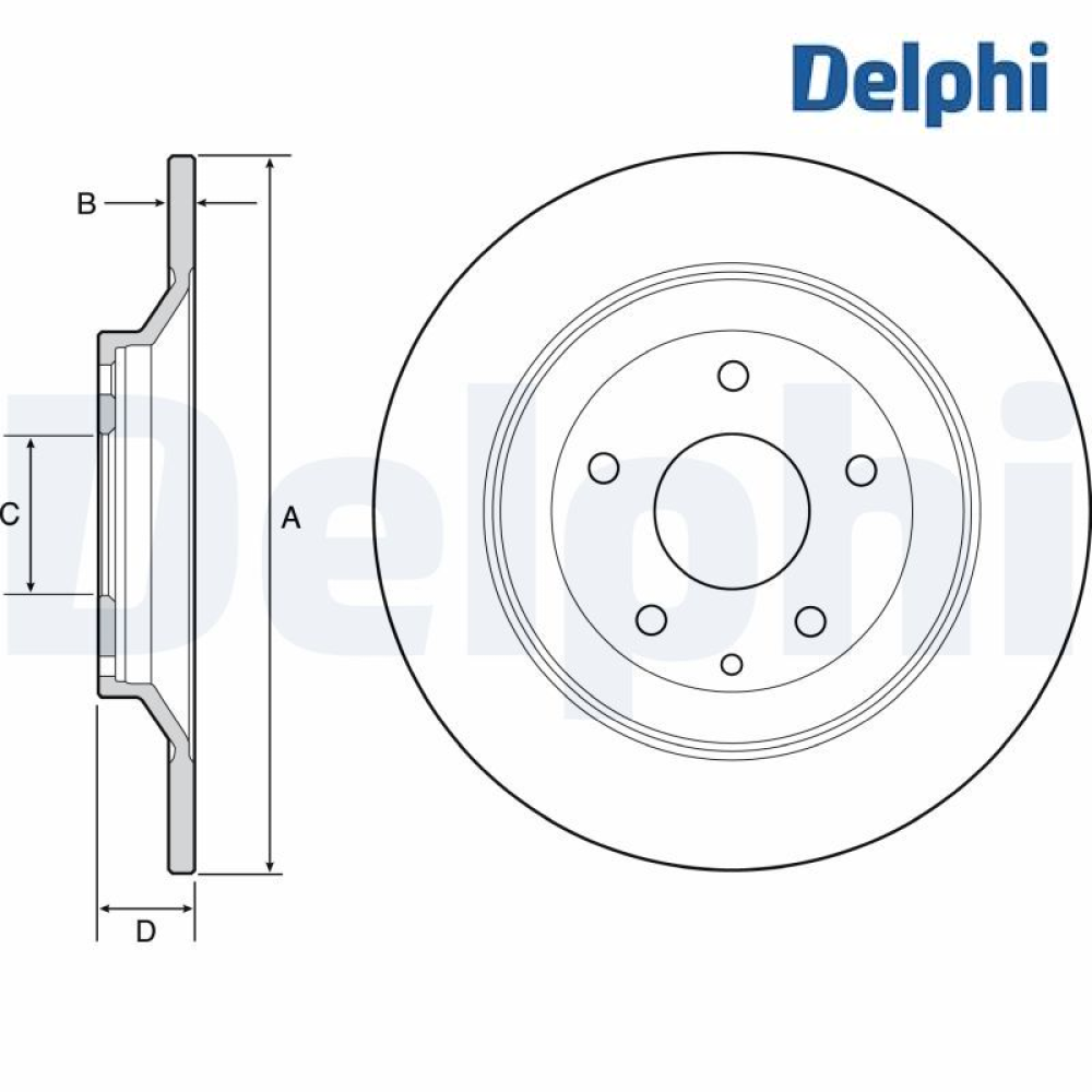 Brake Disc DELPHI BG4567C